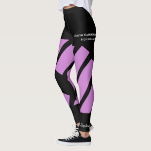 Lila Team/Club, Name, Fake Shorts, Leggings