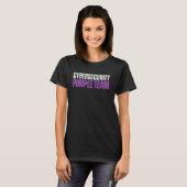 Lila Team Cybersecurity Ethischer Hacker Cyber Se T-Shirt (Vorne ganz)