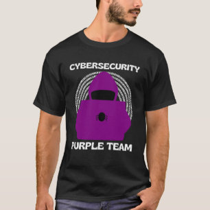Lila Team Cybersecurity Ethischer Hacker Cyber Se T-Shirt