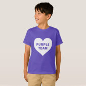 Lila Team-Shirt für den Farbkrieg T-Shirt (Vorne ganz)