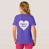 Lila Team-Shirt für den Farbkrieg T-Shirt (Schwarz voll)