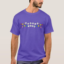 Lila Team-Shirt für den Farbkrieg