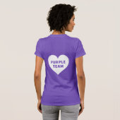 Lila Team-Shirt für den Farbkrieg T-Shirt (Schwarz voll)
