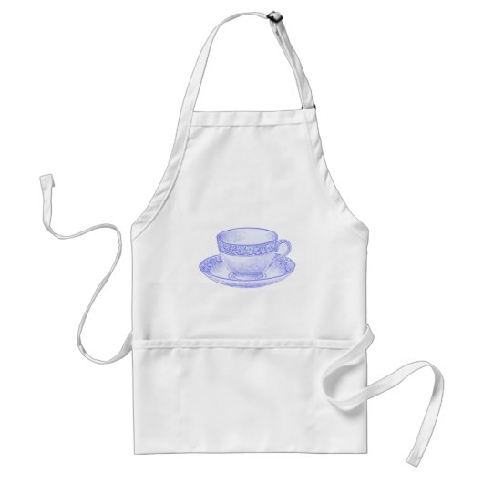 Lila Teetasse Schürze (Vorne)