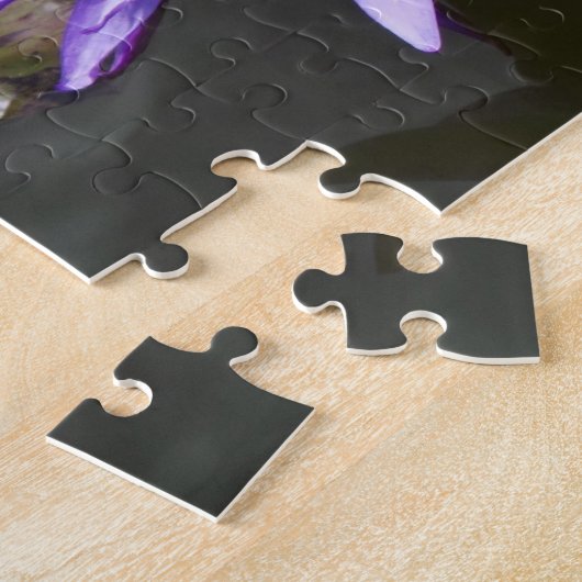 Lila Teich-Lilien-Puzzlespiel Puzzle (Seite)