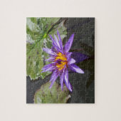 Lila Teich-Lilien-Puzzlespiel Puzzle (Vertikal)