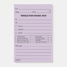 Lila Telefon-Mitteilungs-Posten ist es