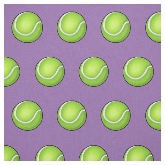 Lila Tennis-Ball Stoff (Muster)