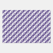 💜 Lila Tennismotive auf Packpapier Geschenkpapier Set (Vorderseite 3)