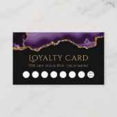 lila Termin Visitenkarte (Vorderseite)