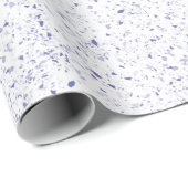 Lila Terrazzo Wrapping Paper Geschenkpapier (Rolleneckpunkt)