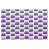 Lila Tesla Model Y Handgezeichnete Skizze Stoff (Fat Quarter (45,7 x 55,9 cm))