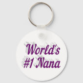 Lila Text von Nana Schlüsselanhänger (Rückseite)