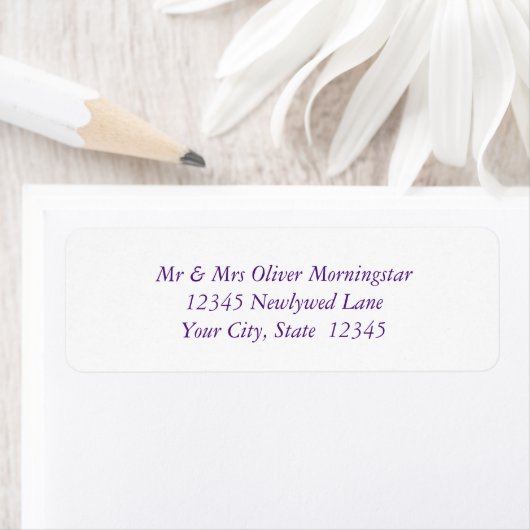 Lila Textekennzeichen (Insitu)