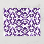 lila, Textilien, Organismus, Violett, Kunst, Schri Postkarte (Rückseite)