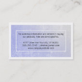 Lila Textur / Grenze Visitenkarte (Rückseite)