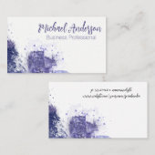 Lila Textur | Künstlerisch Visitenkarte (Vorne/Hinten)