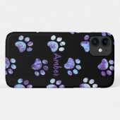 Lila Texturmuster Druckmuster Personalisiert Case-Mate iPhone Hülle (Rückseite (Horizontal))