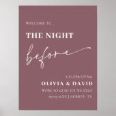 Lila The Night Before Probe Dinner Poster (Vorne)