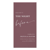 Lila The Night Before Probe Dinner Poster (Vorderseite)