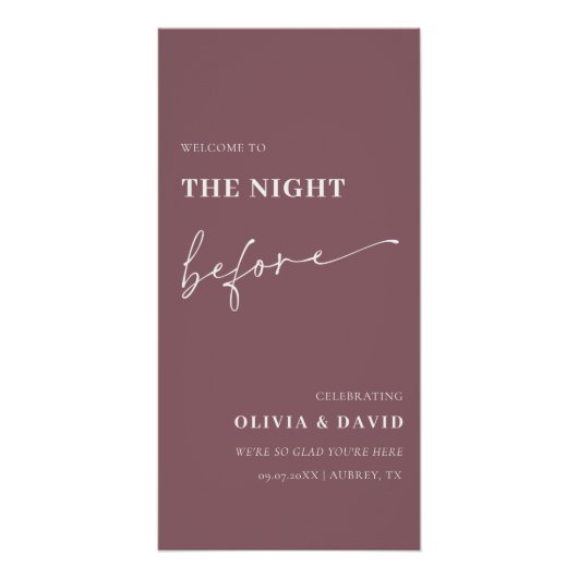 Lila The Night Before Probe Dinner Poster (Vorderseite)