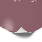 Lila The Night Before Probe Dinner Poster (Ecke)