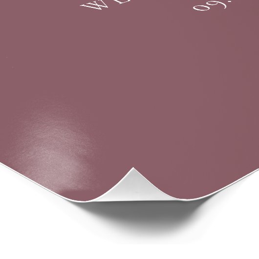 Lila The Night Before Probe Dinner Poster (Ecke)