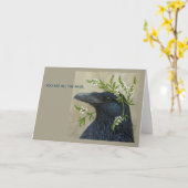 Lila the raven card karte (Gelbe Blume)
