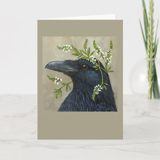 Lila the raven card (vertikal) karte (Vorderseite)