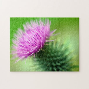 Lila Thistle Jigsaw-Puzzle Puzzle