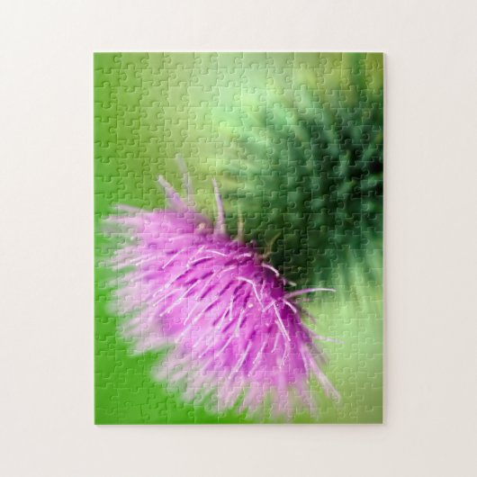 Lila Thistle Jigsaw-Puzzle Puzzle (Vertikal)