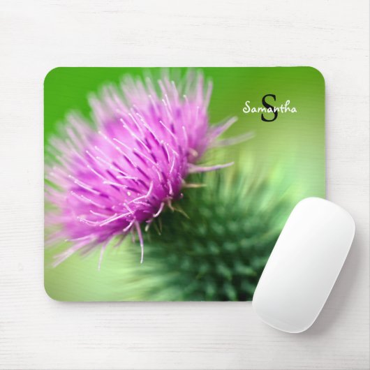 Lila Thistle Mouse-Matte Mousepad (Mit Mouse)