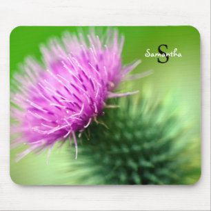 Lila Thistle Mouse-Matte Mousepad