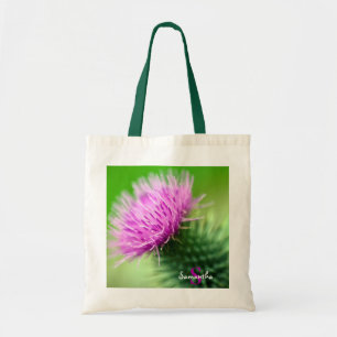 Lila Thistle Tote Tasche