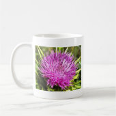 Lila Thistle Wildblume Blumenmuseum Kaffeetasse (Links)