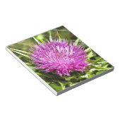Lila Thistle Wildblume Blumenmuseum Notizblock (angewinkelt)