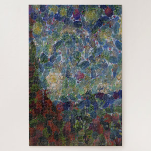Lila Thistle Wildblume Realistische Kunst Puzzle