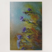 Lila Thistles Alte Meister bemalt Puzzle (Vertikal)