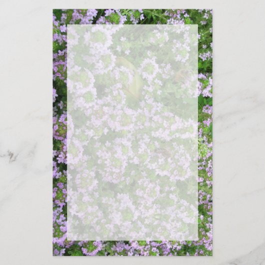 Lila Thymian Briefpapier (Vorderseite)