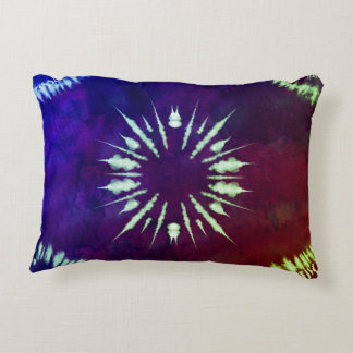 Lila-Tie-Dye-Akzentschoner Dekokissen