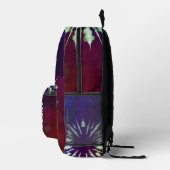 Lila Tie Dye Bedruckter Rucksack (Rechts)