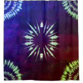 Lila-Tie-Dye-Duschvorhang Duschvorhang (Vorderseite)