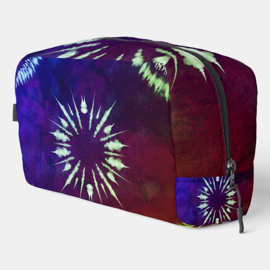 Lila Tiedye Waschbeutel (Rechte Ecke)
