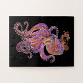 Lila Tiefensee-Kraken Puzzle (Horizontal)