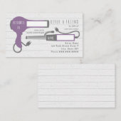 Lila Tiefkühltrockner + Eisensalon Visitenkarte (Vorne/Hinten)