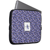 Lila Tierausdruck Personalisiert Laptopschutzhülle (Vorne Rechts)
