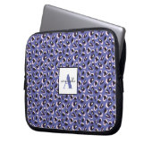 Lila Tierausdruck Personalisiert Laptopschutzhülle (Vorderseite Links)