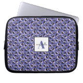 Lila Tierausdruck Personalisiert Laptopschutzhülle (Vorderseite)