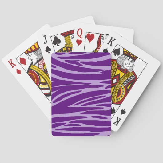 Lila Tierdruckkarten Spielkarten (Rückseite)