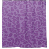 Lila Tierort Duschvorhang (Vorderseite)